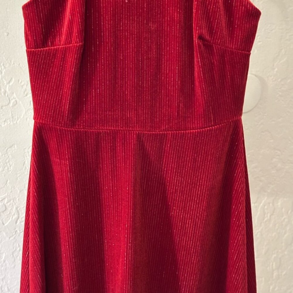 Spoiled Red Halter Mini Dress - Picture 3 of 9